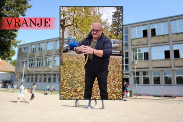 ZMIJA DUGAČKA METAR SE POJAVILA U ŠKOLI U VRANJU: Vladica odmah otišao tamo, DECA BILA U PANICI! (VIDEO)