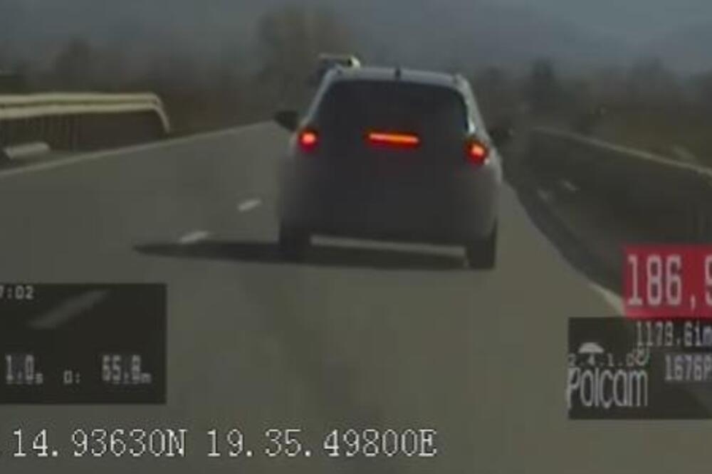 Bahata vožnja na putu kod Novog Sada: Jurcao 185 kilometara na sat, ulovio ga policijski presretač! (VIDEO)
