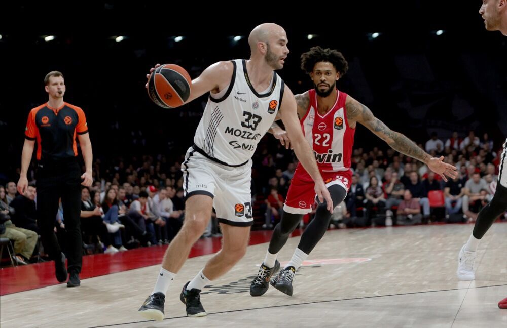 Nik Kalates, Tajler Dorsi, KK Olimpijakos, KK Partizan, Evroliga