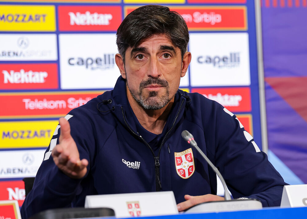 Veljko Paunović na prvoj konferenciji za medije kao selektor fudbalske reprezentacije Srbije