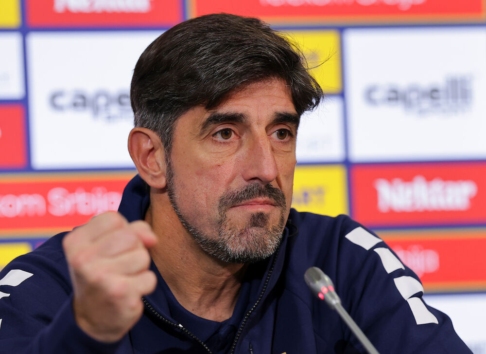Veljko Paunović na prvoj konferenciji za medije kao selektor fudbalske reprezentacije Srbije