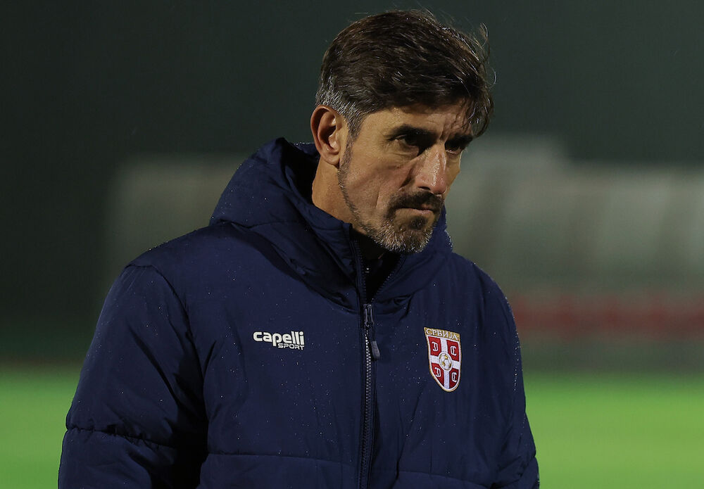 Veljko Paunović na prvom treningu kao selektor Srbije