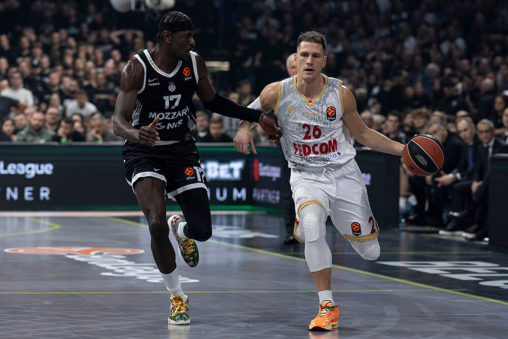 Detalj sa utakmice Partizana i Monaka