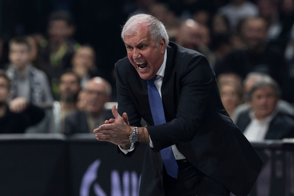 Željko Obradović na utakmici Partizana i Monaka