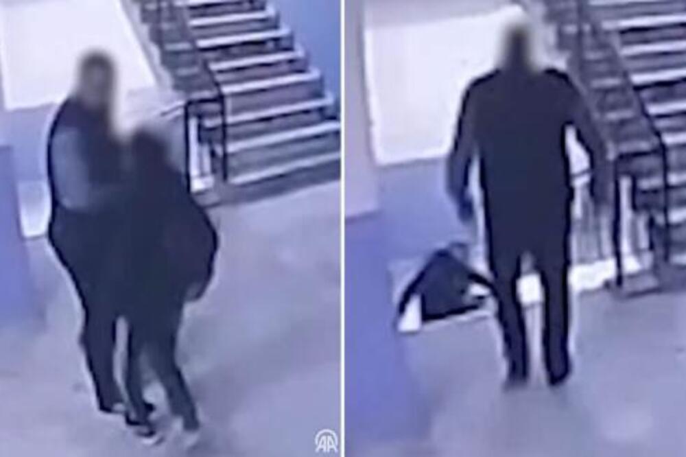 GDE ĆE MU DUŠA?! Direktor škole gurnuo AUTISTIČNO DETE NIZ STEPENICE, stravičan prizor zgrozio sve! (VIDEO)