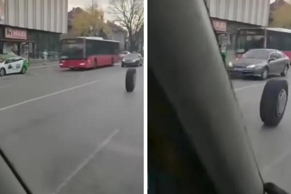 Haos na ulicama Niša! Autobusu ispao točak tokom vožnje, pa nastavio sam da se "vozi", kamere sve snimile! (VIDEO)