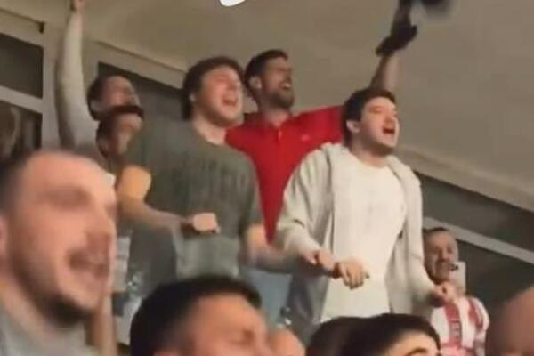 Novak Đoković u transu, košarkaši Zvezde ga naterali da navija kao vuk! Hit u loži koji je svima promakao (VIDEO)