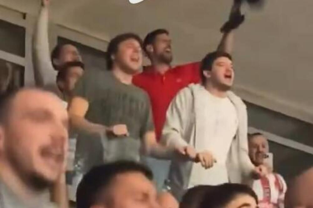 Novak Đoković u transu, košarkaši Zvezde ga naterali da navija kao vuk! Hit u loži koji je svima promakao (VIDEO)