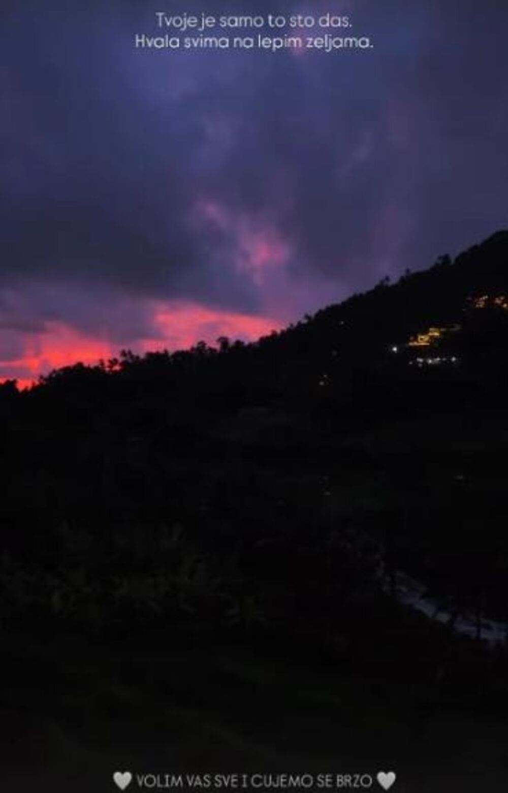 Marija se zahvalila na čestitkama