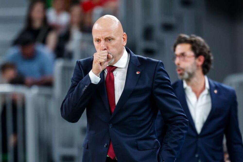 Saša Obradović na utakmici Cedevita Olimpije i Crvene zvezde