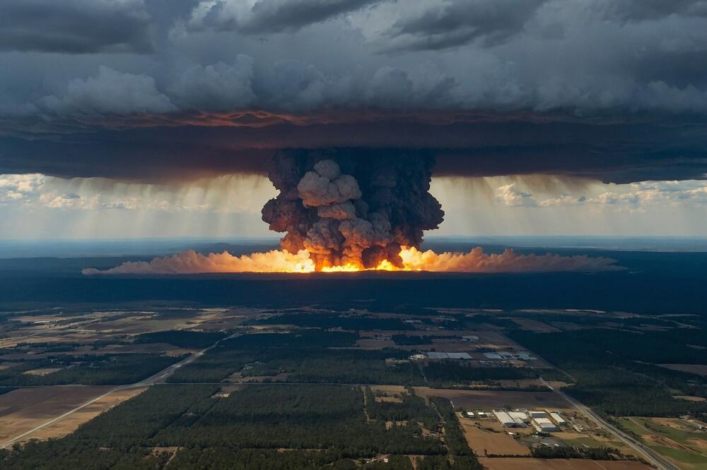 ŠTA SE OVO UPRAVO DESILO? Ogromna vatrena pečurka na nebu iznad Rusije, ZBOG OVOG SNIMKA ĆE SE SVE PROMENITI! VIDEO