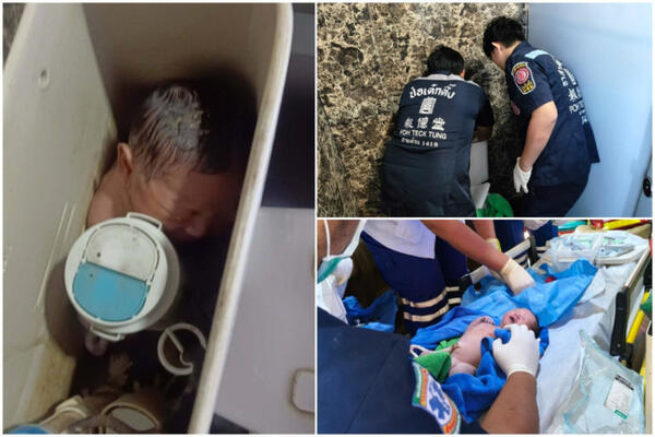 Horor! Novorođenče pronađeno živo u vodokotiliću u toaletu poslovne zgrade! (FOTO)