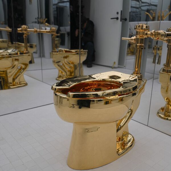 VREDI IMATI STOMAČNI PROBLEM! Prodata zlatna WC šolja "Amerika": Od cifre će vam se ZAMANTATI - MAJKO SVETA!