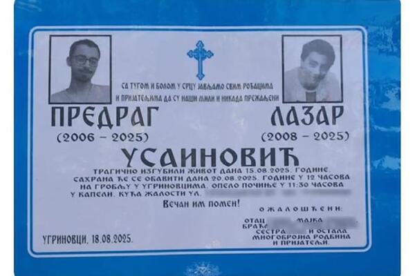 Ljubio sam ih i ubeđivao sebe da spavaju, da je nemoguće da su mrtvi: Ispovest oca koji je ostao bez sinova za tren