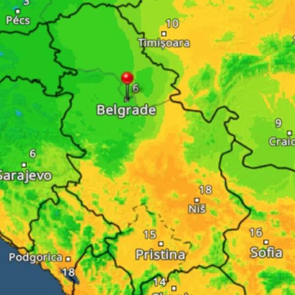 Srbija podeljena na dva dela: U jednom gradu izmereno čak 11 stepeni, a u najhladnijem samo 3