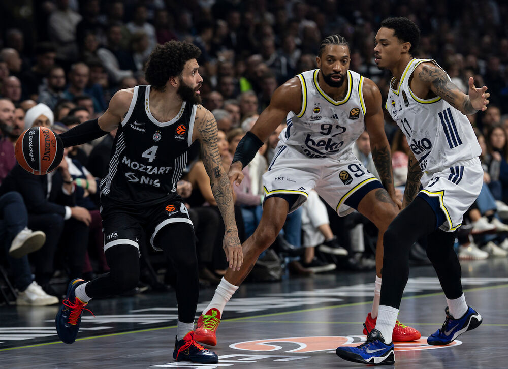 Detalj sa utakmice Partizana i Fenerbahčea u sezoni 2025/26 Evrolige