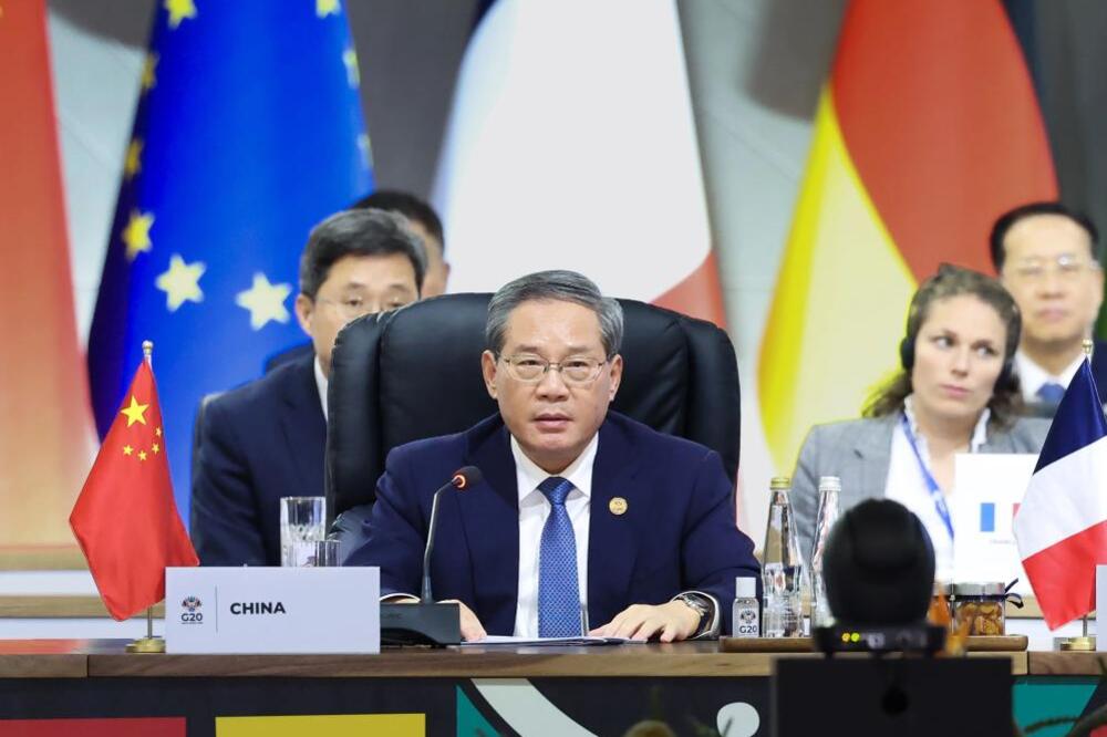 Kineski premijer pozvao zemlje G20 na širu globalnu saradnju za razvoj