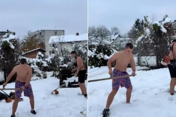 "OVOG SAMO NA BALKANU IMA": Zbog ovog snimka region plače od smeha - obukli kupaće kostime, zasukli "rukave", pa...