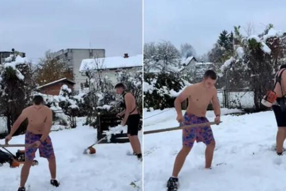 "OVOG SAMO NA BALKANU IMA": Zbog ovog snimka region plače od smeha - obukli kupaće kostime, zasukli "rukave", pa...