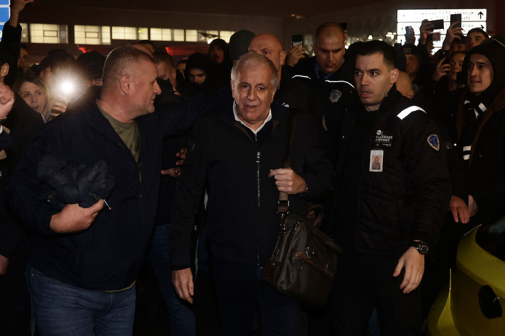 Doček Željka Obradovića na aerodromu 'Nikola Tesla'