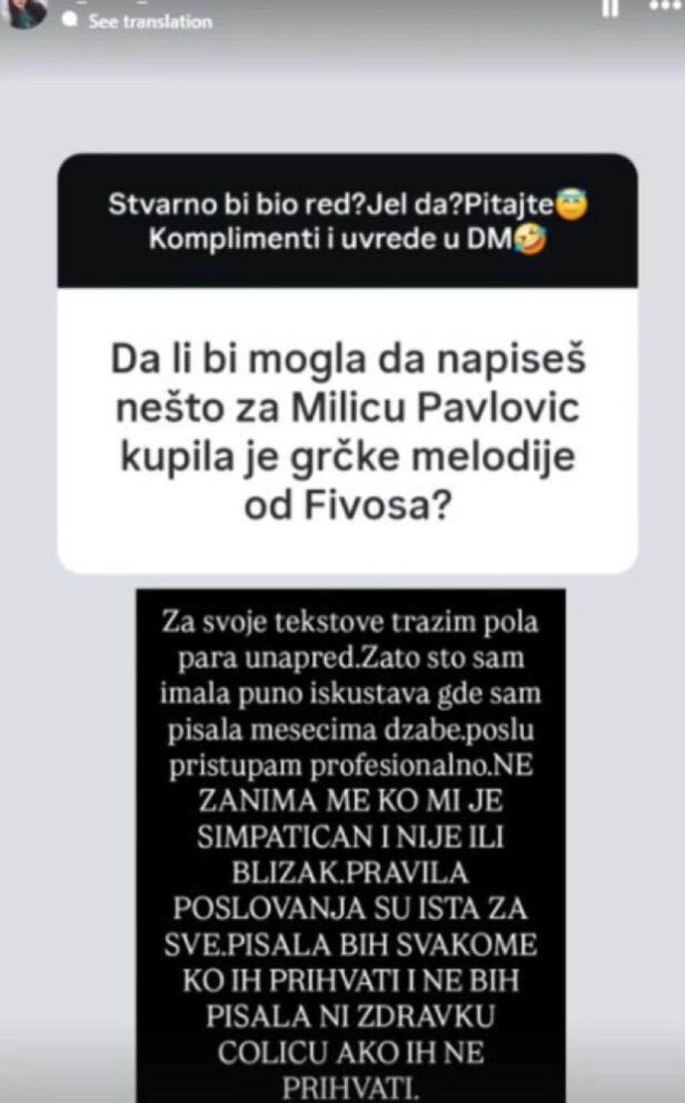 Dunja o novom poslu