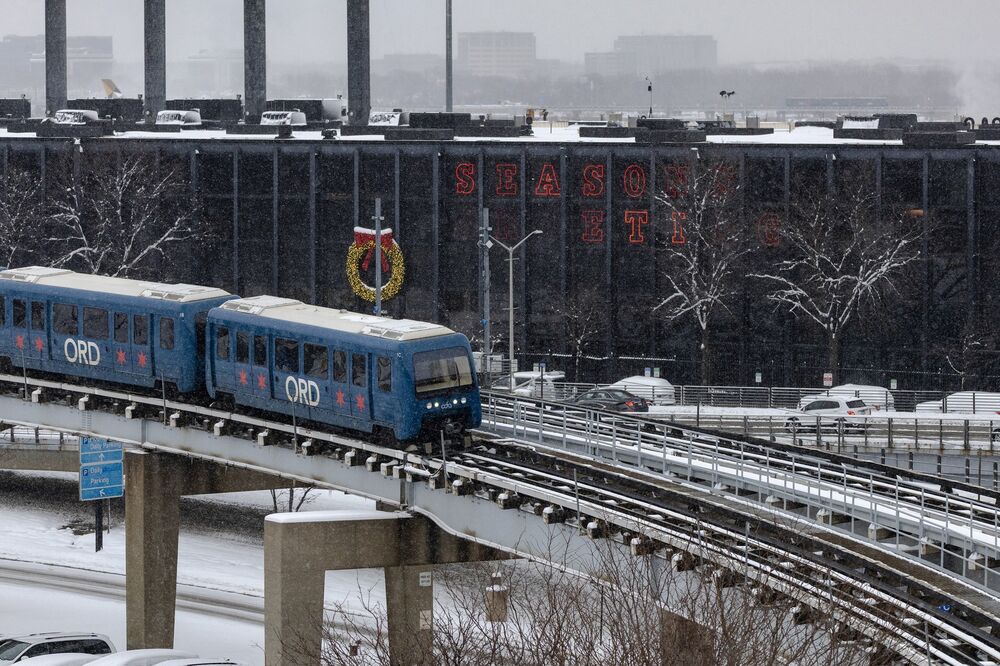 Aerodrom, Aerodrom Ohajo, Zima, Mećava, Amerika, SAD