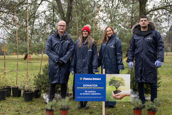 POKLON LOKALNOJ ZAJEDNICI – donacija sadnica Botaničkoj bašti Kragujevac