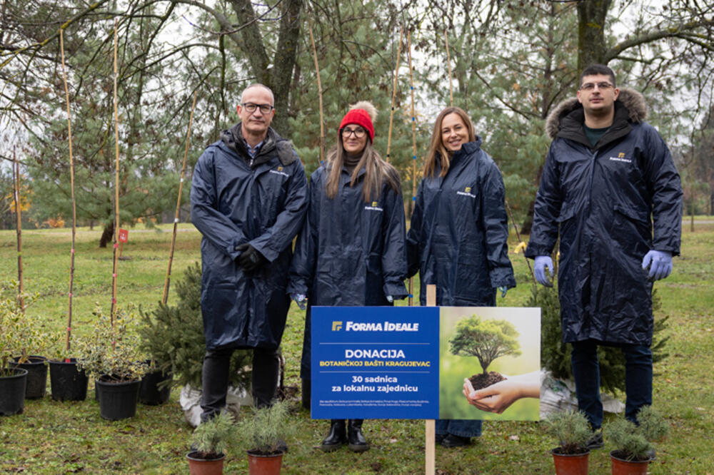 POKLON LOKALNOJ ZAJEDNICI – donacija sadnica Botaničkoj bašti Kragujevac