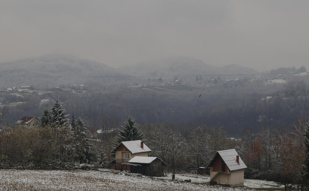 sneg, Zima, Gučevo, planina, Kuća