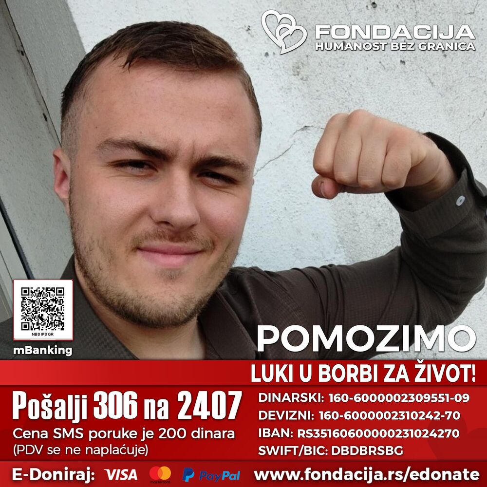 Pomozimo Luki u borbi za život!
