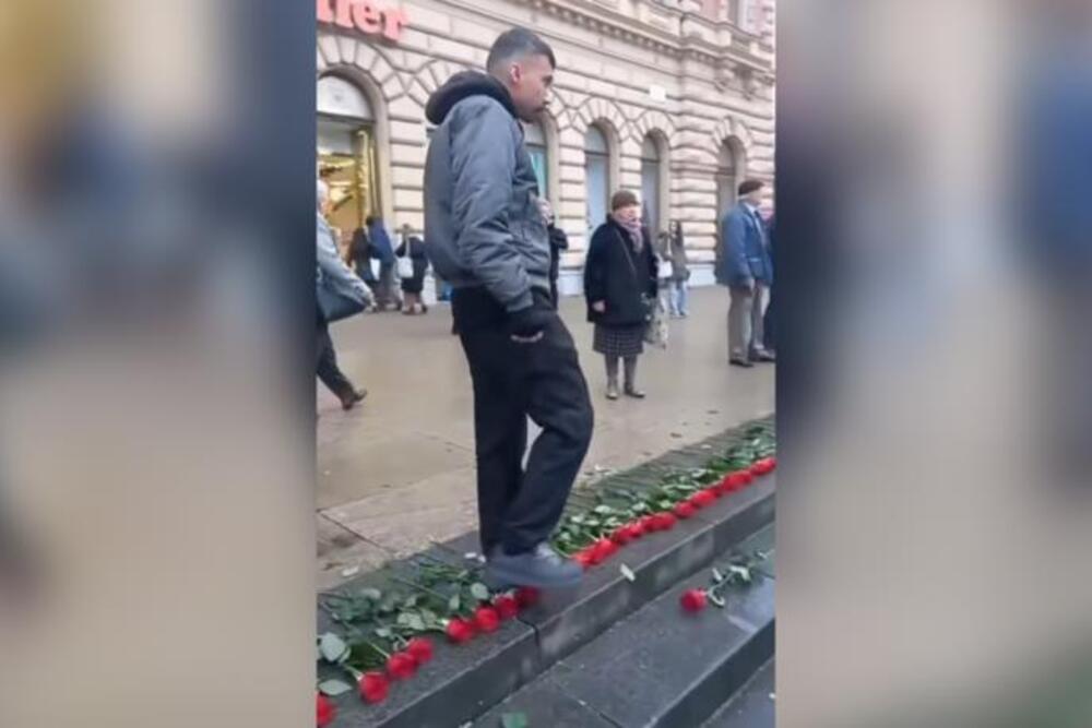 KOMŠIJSKA SRAMOTA! Snimak iz Zagreba zgrozio Balkan: Muškarac gazio ruže u spomen na ubijene žene (VIDEO)