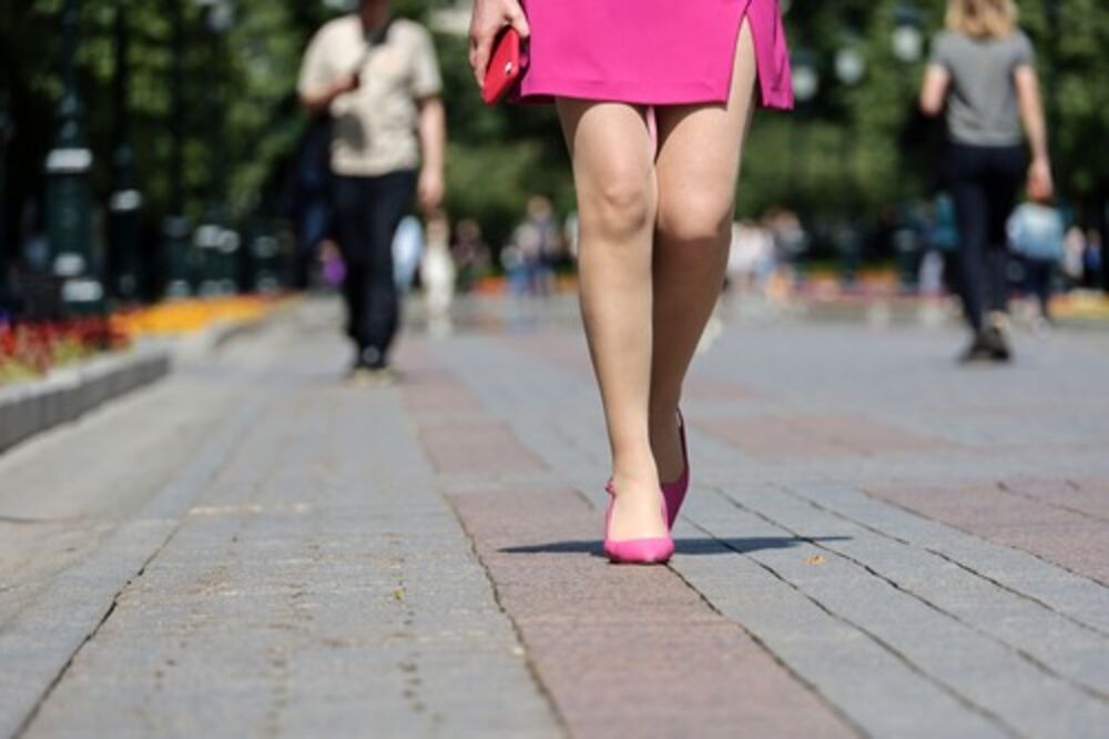 Žena, Devojka, Štikle, Minjak, Mini suknja, Izgled