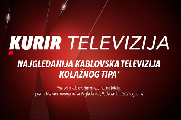 KURIR TELEVIZIJA JE U UTORAK, 9. DECEMBRA, BILA NAJGLEDANIJA TELEVIZIJA KOLAŽNOG TIPA