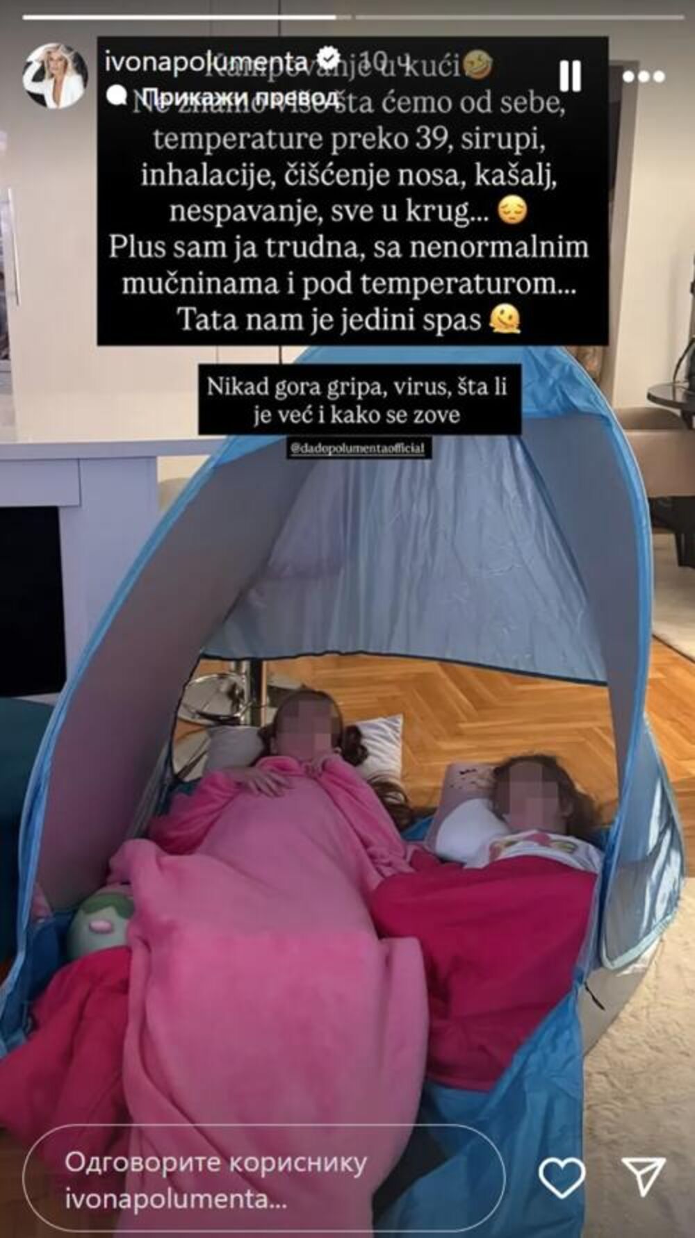 Deca Ivone i Dade bolesna