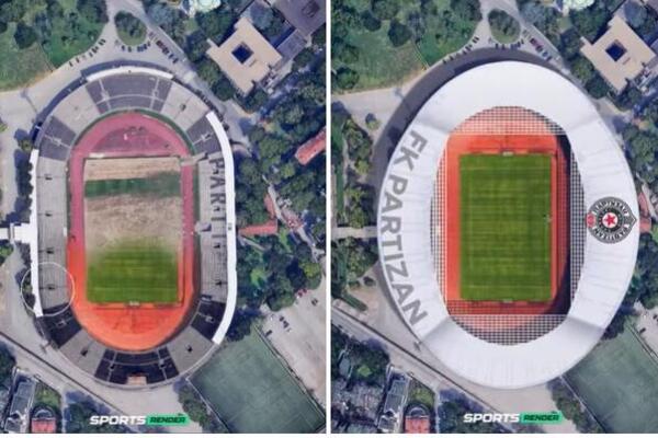 Ovako bi izgledao novi stadion Partizana: Nekada kada bude bilo finansija, mogućnosti, volje&hellip; (VIDEO)