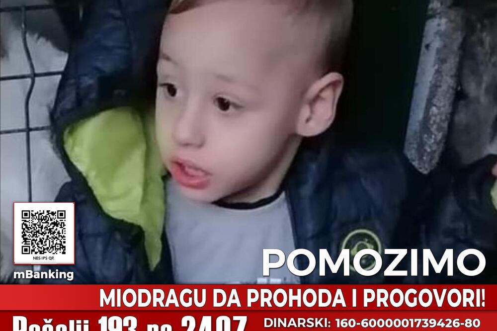 Miodrag ima autizam, ne hoda, ne priča i ne jede samostalno: Naša pomoć za lečenje je potrebna, pomozimo mu