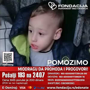 Miodrag ima autizam, ne hoda, ne priča i ne jede samostalno: Naša pomoć za lečenje je potrebna, pomozimo mu