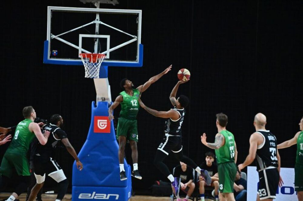 Detalj sa utakmice Krke i Partizana