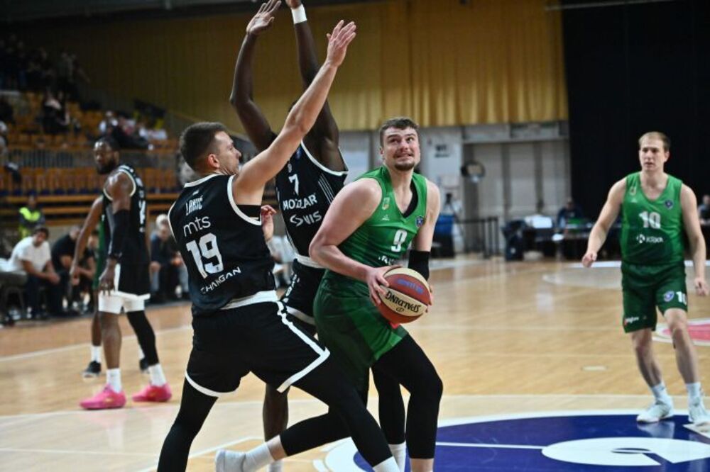 Detalj sa utakmice Krke i Partizana