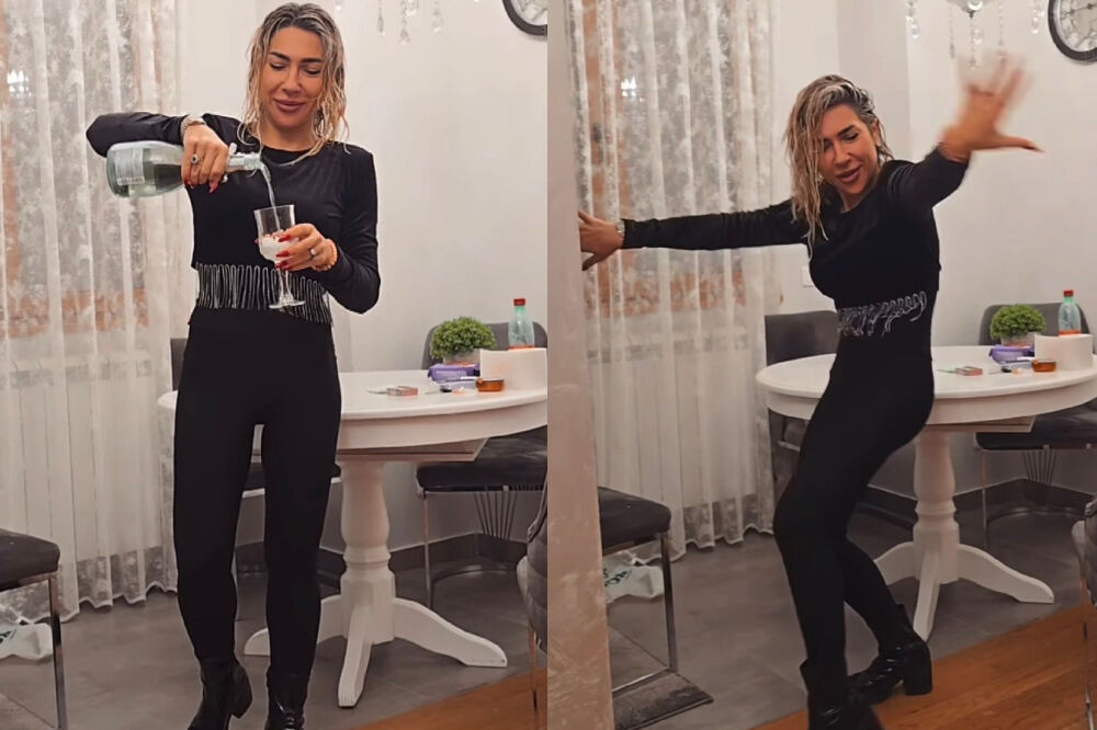 Vreli ples Jovane Jeremić u sobi