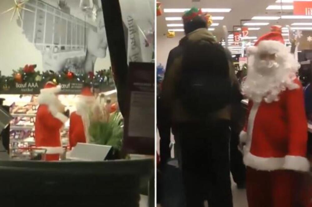 Deda Mraz i vilenjaci opljačkali supermarket pa ostavili šok poruku! Zbog onoga što su uradili sa plenom bruji svet