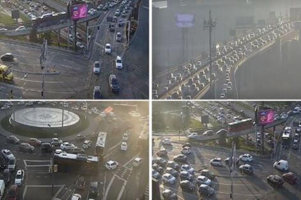 KOLAPS ŠIROM BEOGRADA - JUTARNJI ŠPIC PARALISAO PRESTONICU: Vozila stoje u mestu, nema ni napred ni nazad (FOTO)