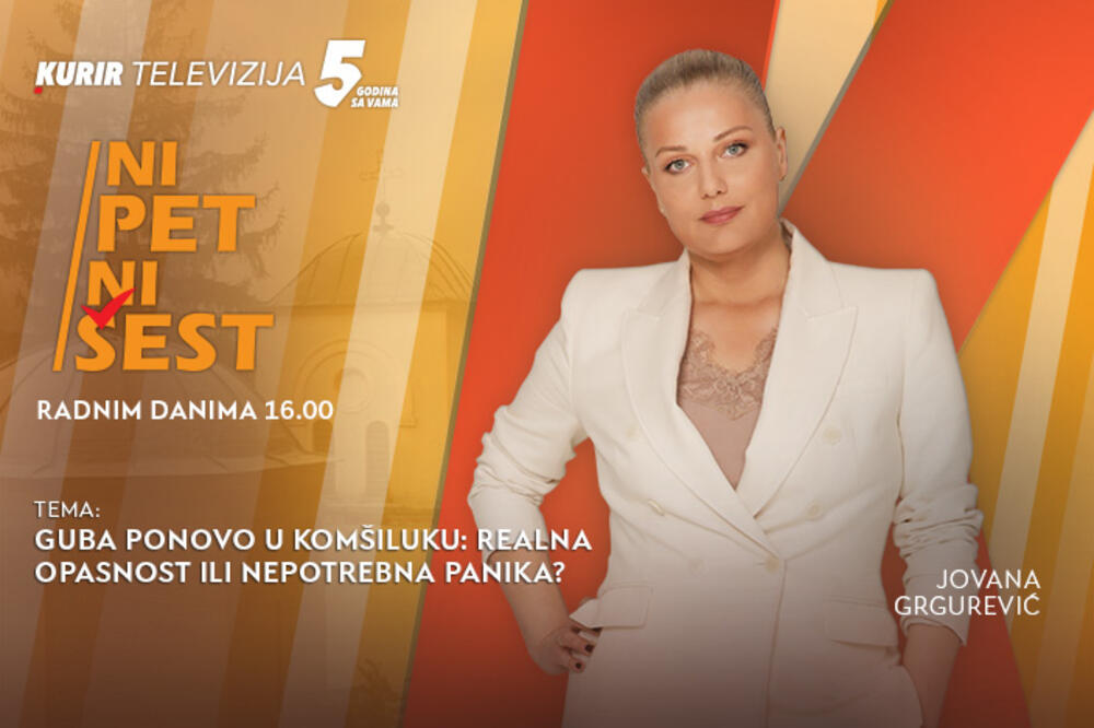 GUBA PONOVO U KOMŠILUKU: REALNA OPASNOST ILI NEPOTREBNA PANIKA? - u današnjoj emisiji &ldquo;NI 5 NI 6&rdquo; od 16.00