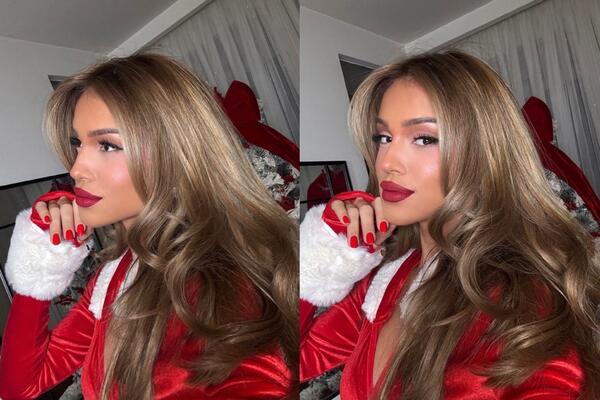 KO JE OVA ZGODNA BABA MRAZICA? Crveno obukla da sluti na RADOST - Srbi ne mogu da odvoje pogled od zanosne Anđele