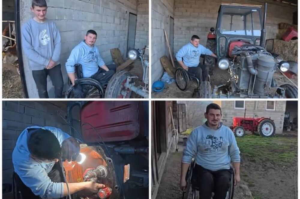 MILENKO JE SAMOHRANI OTAC U KOLICIMA: Ore, kosi, ide u šumu za drva... njegova priča je neverovatna (VIDEO)