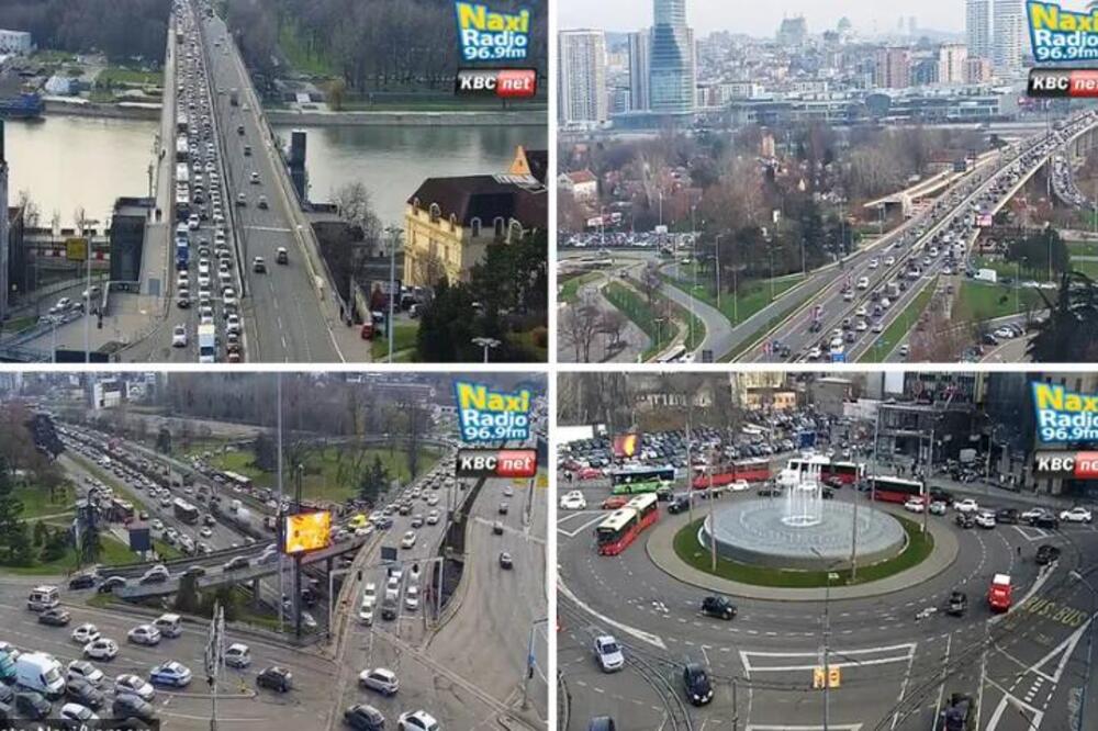 PETAK I PRAZNICI BLOKIRALI CEO BEOGRAD: Čepovi na sve strane, VOZILA MILE - u ovim delovima je NAJKRITIČNIJE