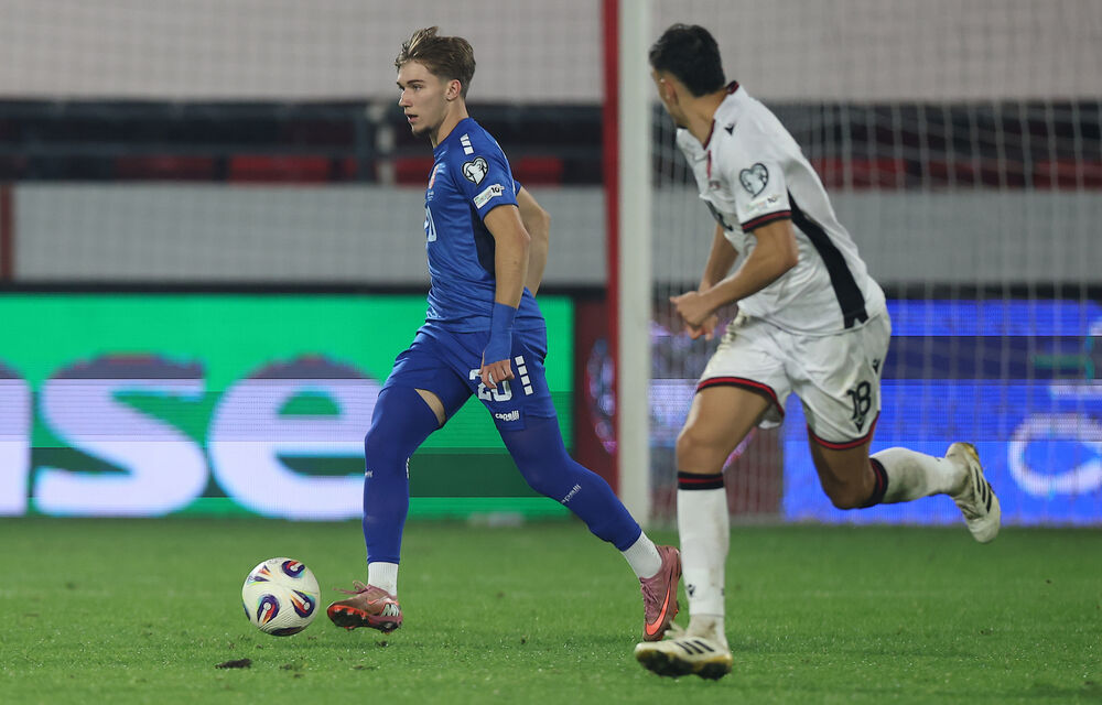 Vasilije Kostov na utakmici Srbije i Albanije