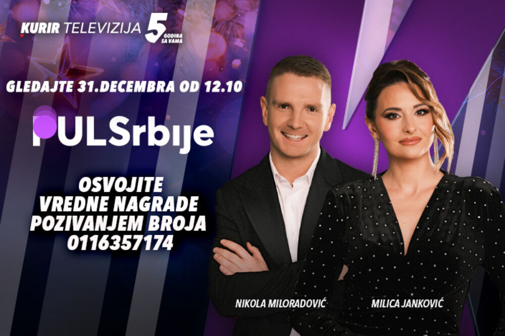 VREDNE NAGRADE U SUTRAŠNJEM, PRAZNIČNOM PULSU SRBIJE &ndash; voditeljski par Milica i Nikola prvi put zajedno u emisiji
