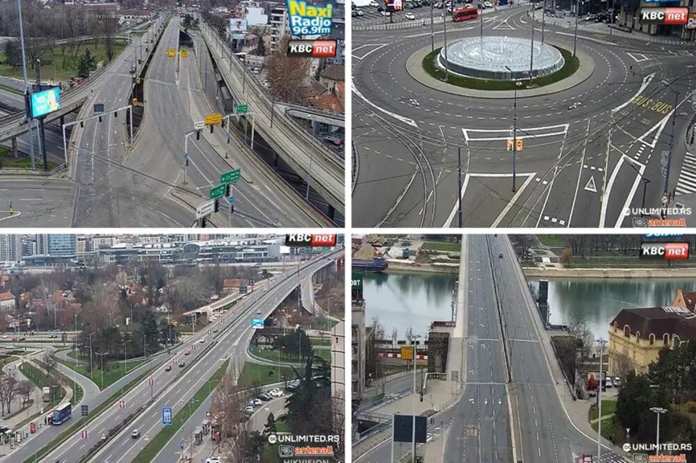 BEOGRAD JE 1. JANUARA SABLASNO PRAZAN! Prestonica je prazna, hladna i nestvarna, nema AUTOMOBILA, a nema ni LJUDI