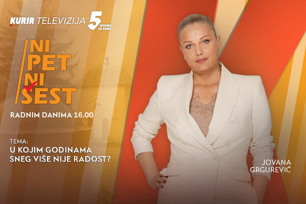 U KOJIM GODINAMA SNEG VIŠE NIJE RADOST? - u današnjoj emisiji &ldquo;NI 5 NI 6&rdquo; od 16.00
